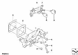 Support du pedalier diagram for BMW 5 Series E39 525td