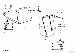 ระบบกันสะเทือนเครื่องยนต์/แดมเปอร์ diagram for BMW 5 Series E12 520