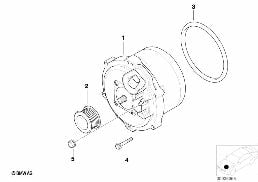 Alternator chłodzony wodą diagram for BMW 7 Series E65 745i