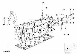 Culassa-peças adicionais diagram for BMW 7 Series E38 750i