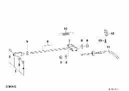 Remorque:pièc.dét.tringl.de tir.de frein diagram for BMW 5 Series E39 525td