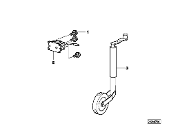 TRAILER, INDIVIDUAL PARTS, SUPPORT WHEEL