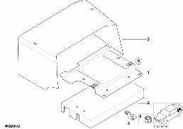 TRUNK BATTERY COVER diagram for BMW 3 Series E36 325tds