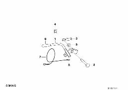 Remorque: pièces détachées frein à main diagram for BMW 5 Series E39 525td