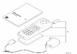 PHONE KIT CMT 800 VIP3 diagram for BMW 3 Series E36 323i