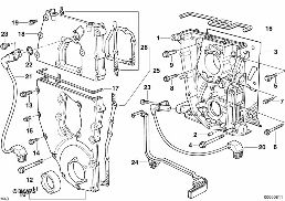 链条箱壳体 diagram for BMW 3 Series E36 318i