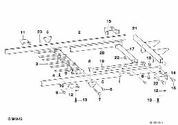 Remorque: pièces dét. cadre de chassis diagram for BMW 5 Series E39 525td