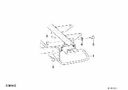 Remorque:pièc.dét.prot.contre l.collis. diagram for BMW 5 Series E39 525td
