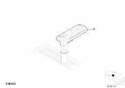 WOOD T-HANDLE SHIFT KNOB diagram for BMW 3 Series E30 325ix