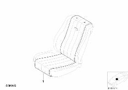 Sheepskin SeatVest diagram for BMW 7 Series E65 745i