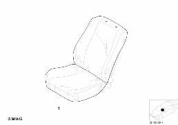 Easy-on/Easy-off Seat Cover diagram for BMW 7 Series E65 745i