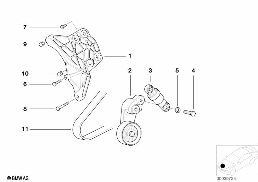 AIR COND.COMPRESSOR-SUPPORTING BRACKET
