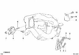 进气系统安装件 diagram for BMW 3 Series E36 318i