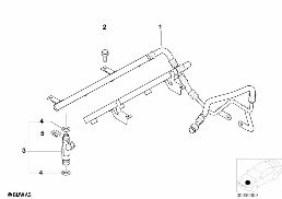 Система впрыска/форсунка diagram for BMW 5 Series E39 M5
