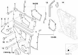 链条箱壳体 diagram for BMW 3 Series E36 318i