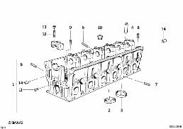 Culassa diagram for BMW 7 Series E38 750i