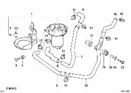 EMISSION CONTROL-AIR PUMP diagram for BMW 7 Series E38 730iL