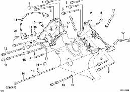 UPPER TIMING CASE diagram for BMW 7 Series E32 740i