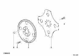 Volant moteur pour boite vt automatique diagram for BMW 7 Series E38 740iL