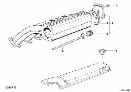 Ventilação do bloco do motor diagram for BMW 7 Series E38 750i