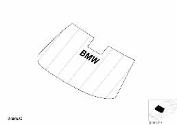 Sunshade for Windshield diagram for BMW 7 Series E65 745i