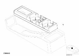 CONSOLE VALET AND CUPHOLDER diagram for BMW 3 Series E36 323i