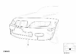 NOSE MASK diagram for BMW 3 Series E36 323i