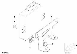 Pieces de systeme a commande vocale diagram for BMW 5 Series E39 525td
