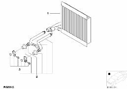Radiateur de chauffage,climatiseur diagram for BMW 5 Series E39 525td