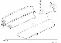 แผ่นเบี่ยงลม diagram for BMW Z3 E36 2.8
