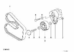 BELT DRIVE WATER PUMP/ALTERNATOR
