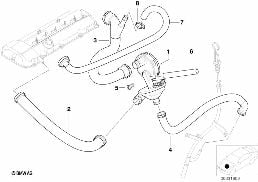 CRANKCASE-VENTILATION/OIL SEPARATOR