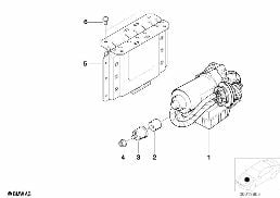 Hydraulaggregat ABS/ASC+T diagram for BMW 3 Series E36 318ti