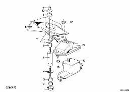 ENGINE SUSPENSION / DAMPER diagram for BMW 7 Series E23 728i