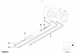 Palivové potrubí diagram for BMW Z3 E36 2.8