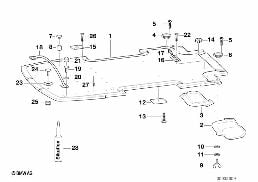 Remorque pièces détachées plancher diagram for BMW 5 Series E39 525td