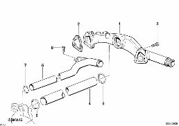 Sistema de refrigeração-Tubagem diagram for BMW 7 Series E38 750i