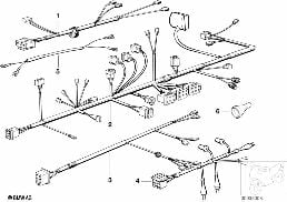 Faisceau diagram for BMW R 65, R 65 RT, R 80, R 80 RT (85-95) 65