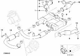 POLLUTANT REDUCTION COOLING diagram for BMW 7 Series E65 740d