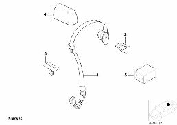 3-POINT SEAT BELT, REAR diagram for BMW 3 Series E46 318i