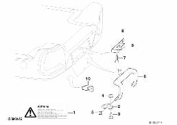 Remorque pièces obturateur rampe charge diagram for BMW 5 Series E39 525td