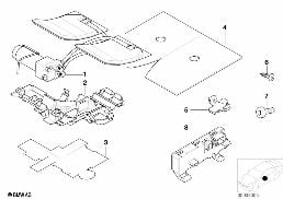 Voorstoel actieve stoel afz. onderdelen diagram for BMW 7 Series E38 735i