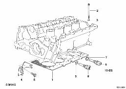 气缸盖安装件 diagram for BMW 3 Series E36 318i