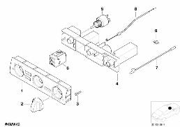 HEATER CONTROL diagram for BMW 3 Series E46 318i