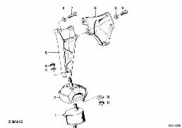 ENGINE SUSPENSION / DAMPER diagram for BMW 7 Series E23 728i