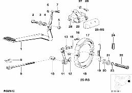 Frein de roue arrière diagram for BMW R45-R65LS..78-85 R45