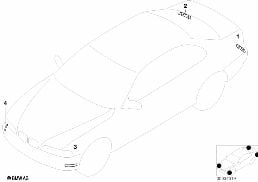 REFLECTOR diagram for BMW 3 Series E46 325Ci