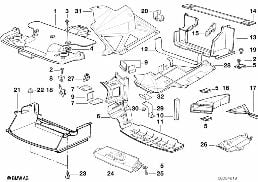 Vedení vzduchu diagram for BMW 3 Series E36 320i