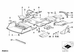 HEAT INSULATION AND AIR DUCT diagram for BMW 3 Series E36 323i