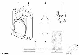 M 機動性系統 1 diagram for BMW 5 Series E39 M5